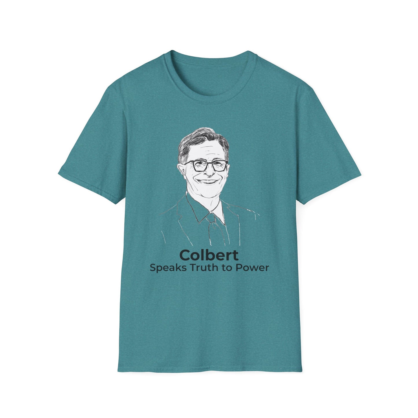Stephen Colbert Speaks Truth to Power T-Shirt – GALAPAGOS BLUE