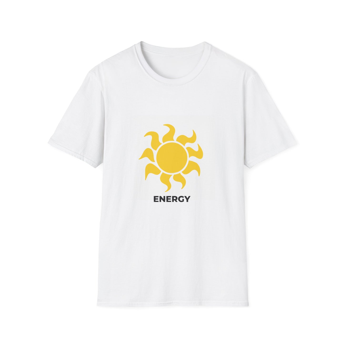 Solar Energy T-Shirt – White Pollution-Free Planet Tee