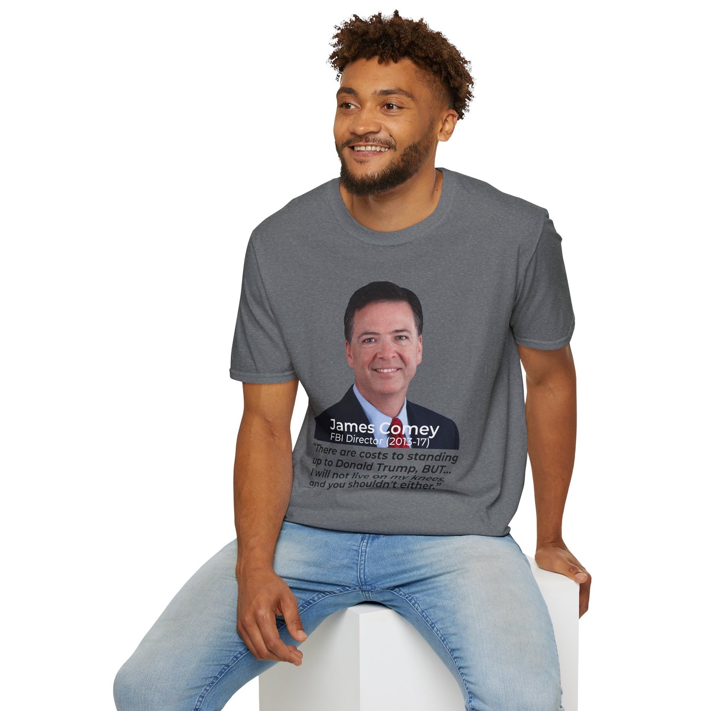 James Comey RESIST — Abuse of Power Protest T-Shirt – Graphite Heather