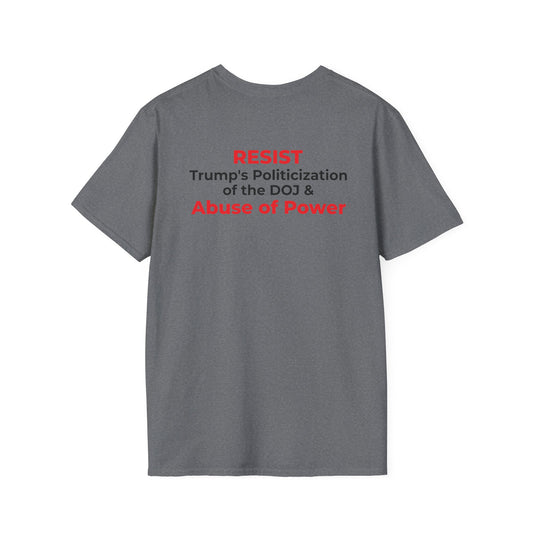 James Comey RESIST — Abuse of Power Protest T-Shirt – Graphite Heather