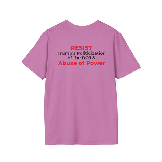 James Comey “RESIST” — Abuse of Power Protest T – Heather Radiant Orchid
