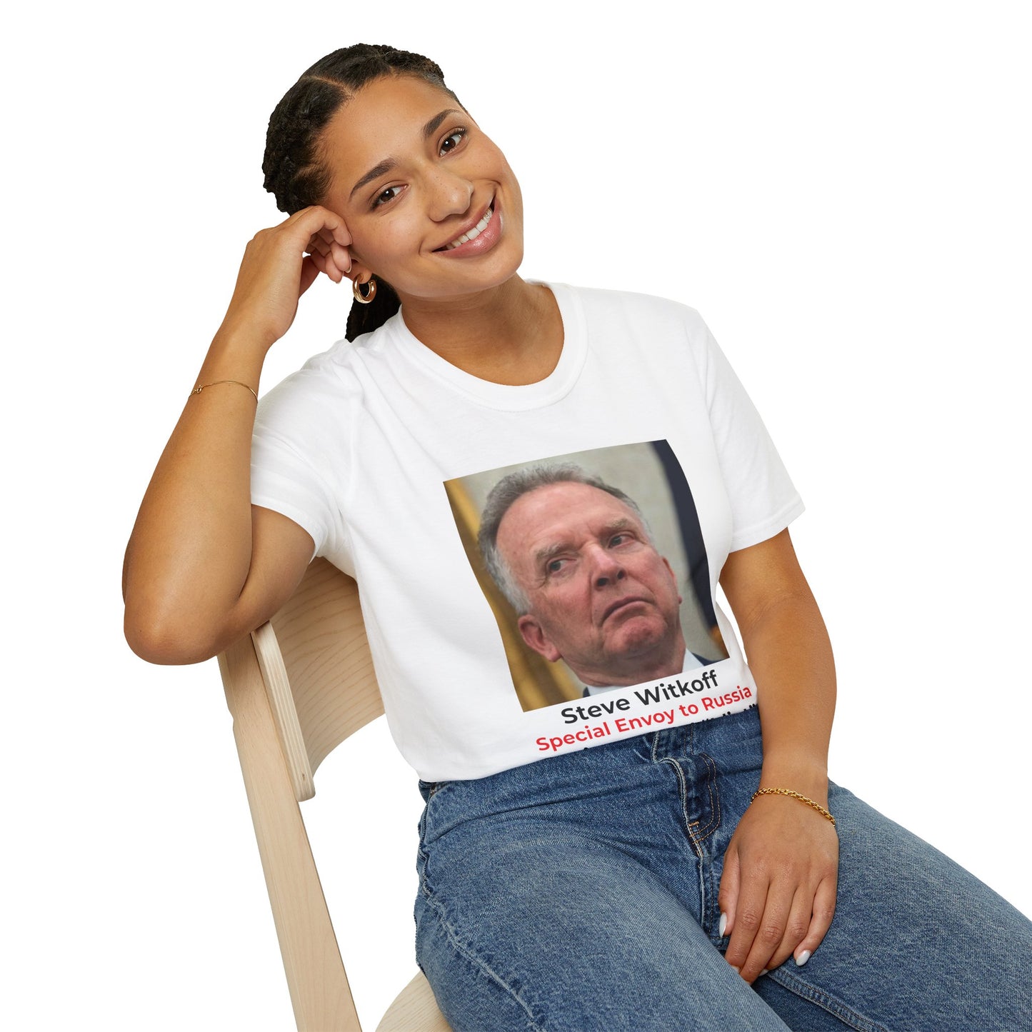 Putin’s “Useful Idiot” Special Envoy to Russia – Political Satire T-Shirt