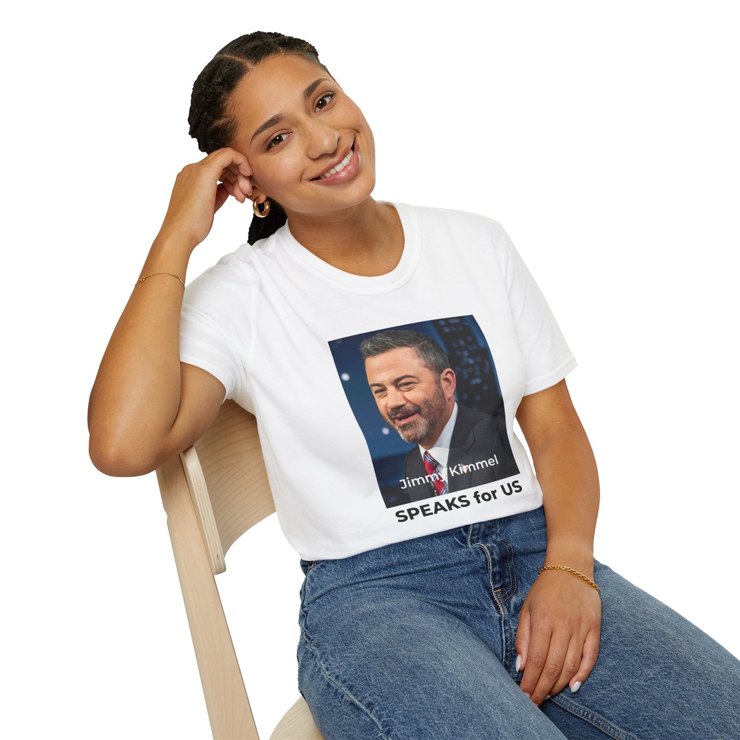 Jimmy Kimmel Free Speech T-Shirt – Double-Sided