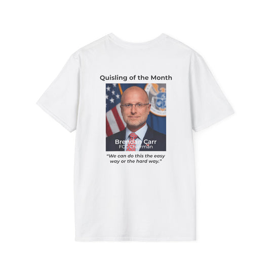 Quisling of the Month (September) T-Shirt – Vidkun Quisling & Brandan Carr Political Satire Tee