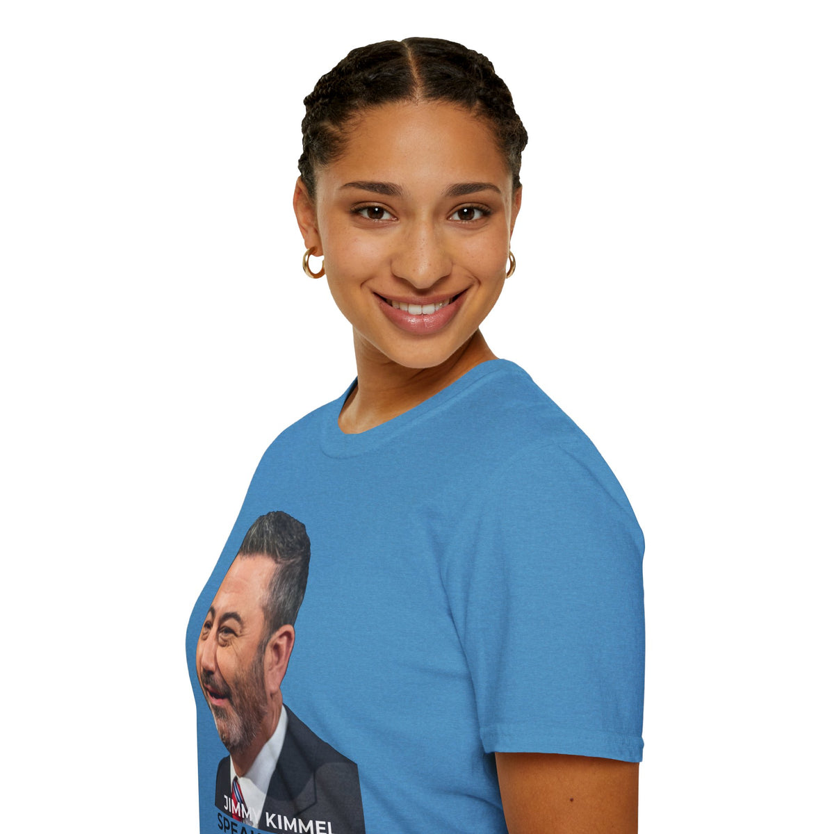 Comedy Is Not a Crime T-Shirt – Jimmy Kimmel Free Speech Protest Tee – Sapphire Blue