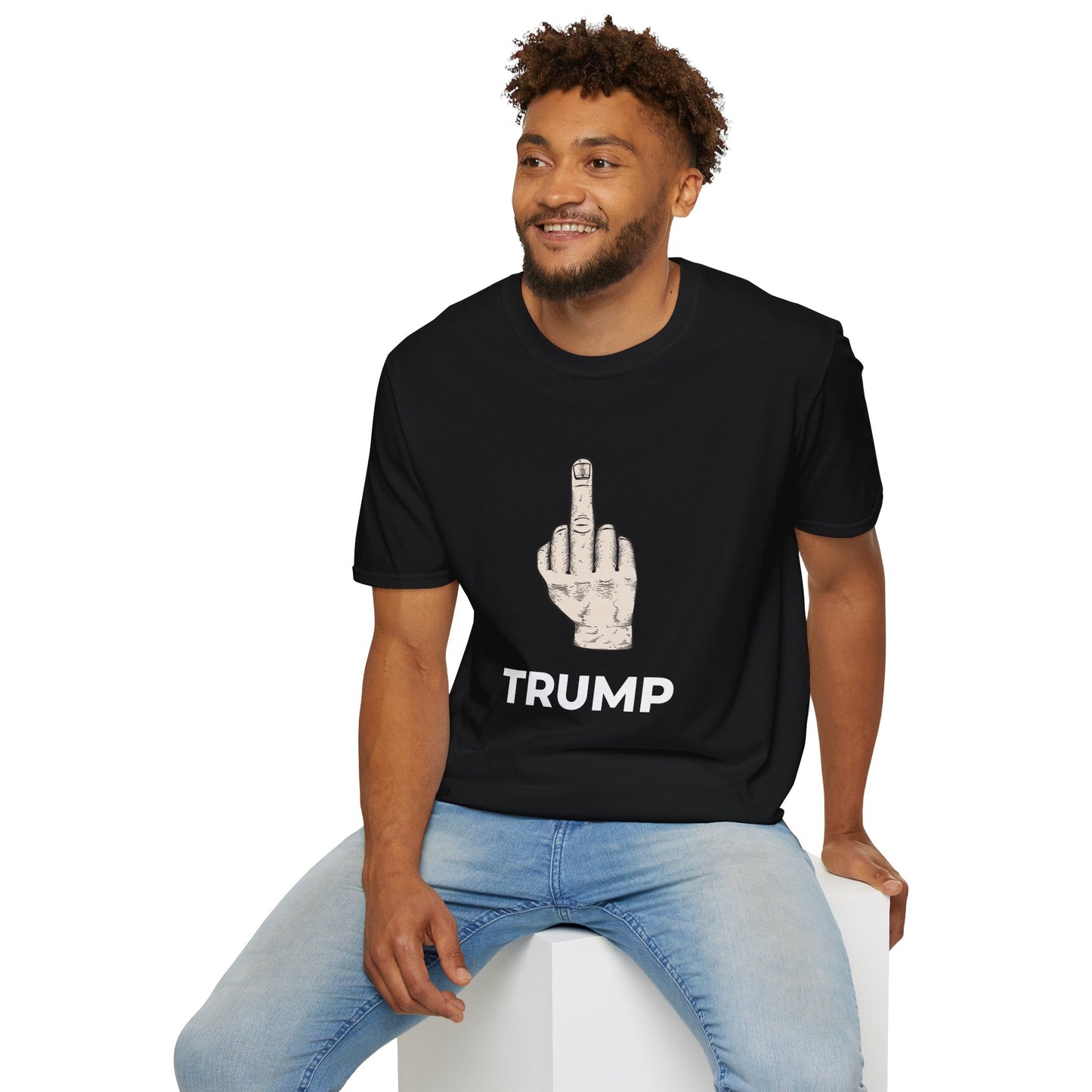 Flipping Off Tyranny: No Kings in America — Two-Sided Statement Tee – Black Edition