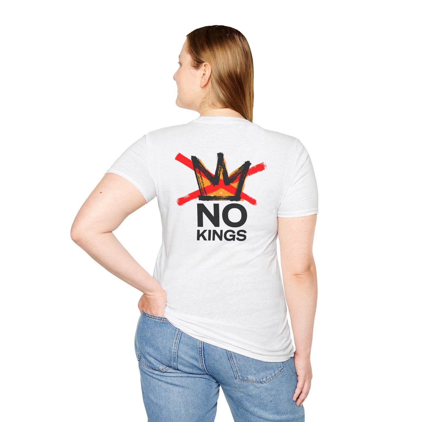 Flipping Off Tyranny: No Kings in America — Two-Sided Statement Tee