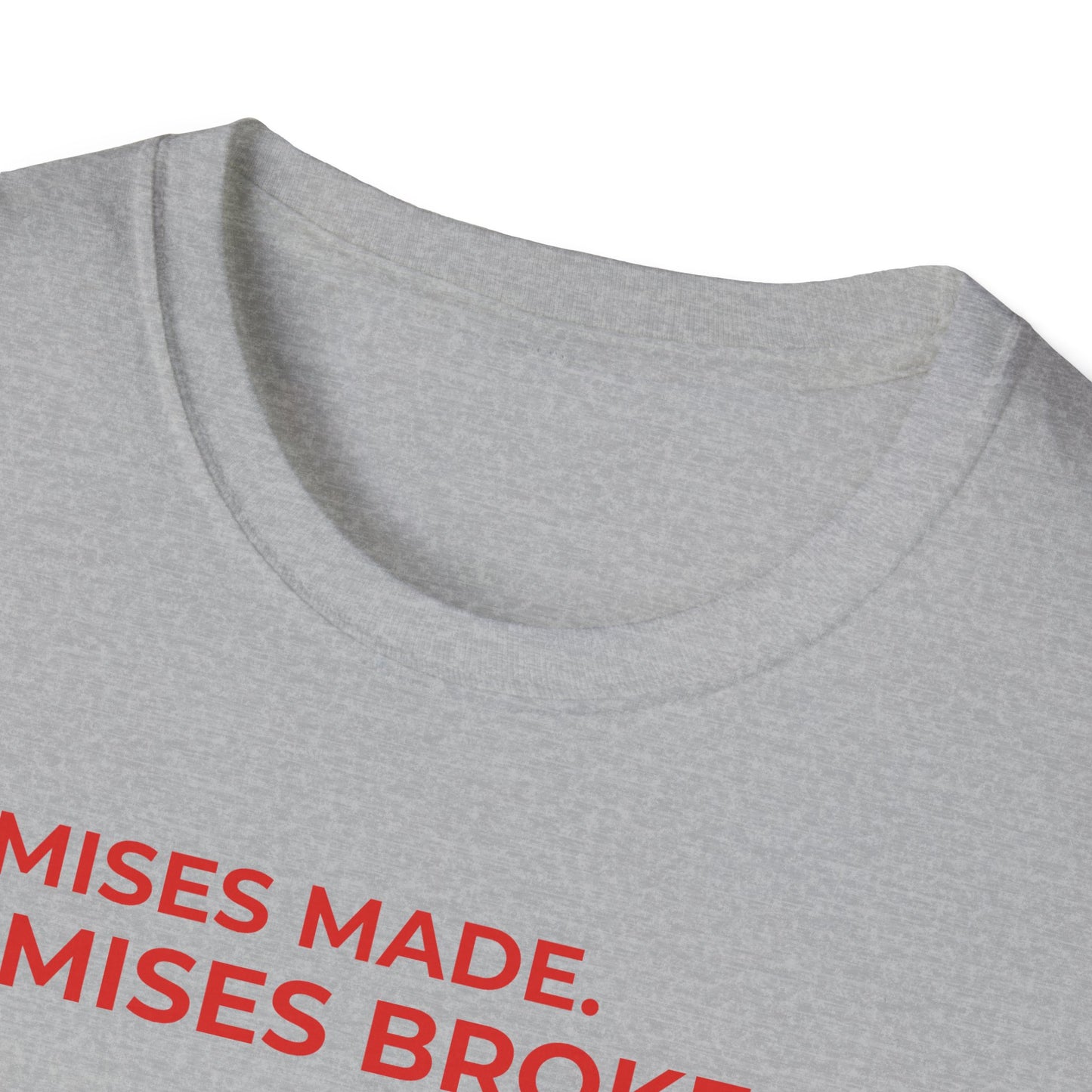 Trump Pinocchio Shirt – Promises Made Promises Broken Political Tee – Sport Grey