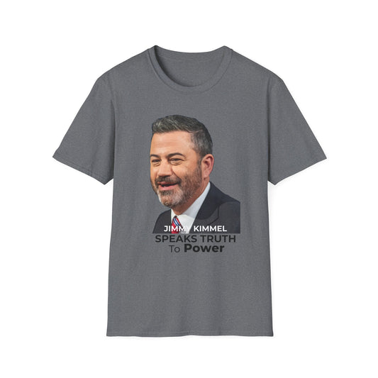 Comedy Is Not a Crime T-Shirt – Jimmy Kimmel Free Speech Protest Tee – Graphite Heather