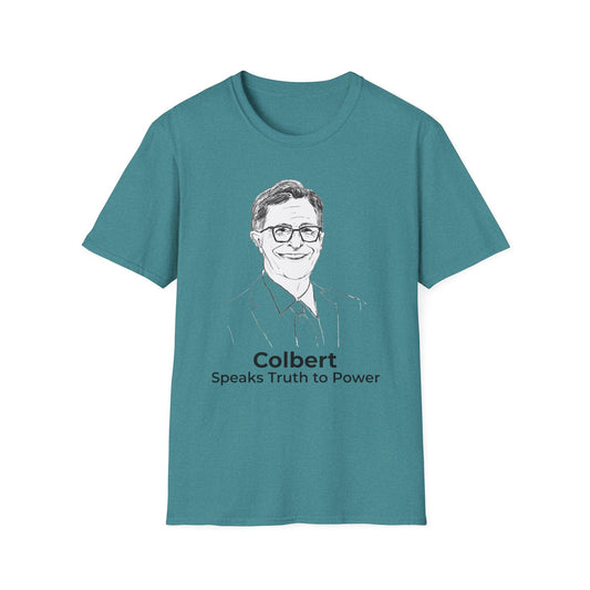 Stephen Colbert Speaks Truth to Power T-Shirt – GALAPAGOS BLUE