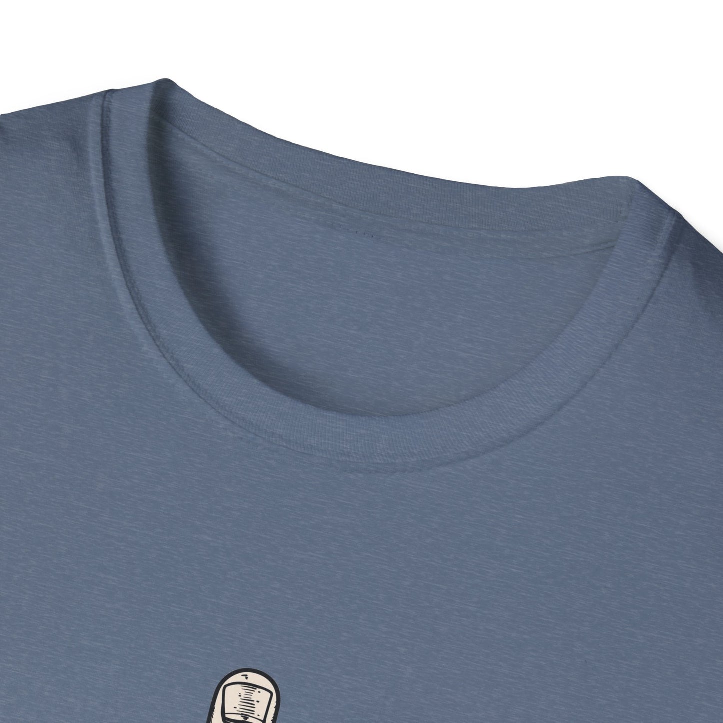 No Kings Protest Shirt – Resist Fascism Anti-Authoritarian Tee – Heather Indigo