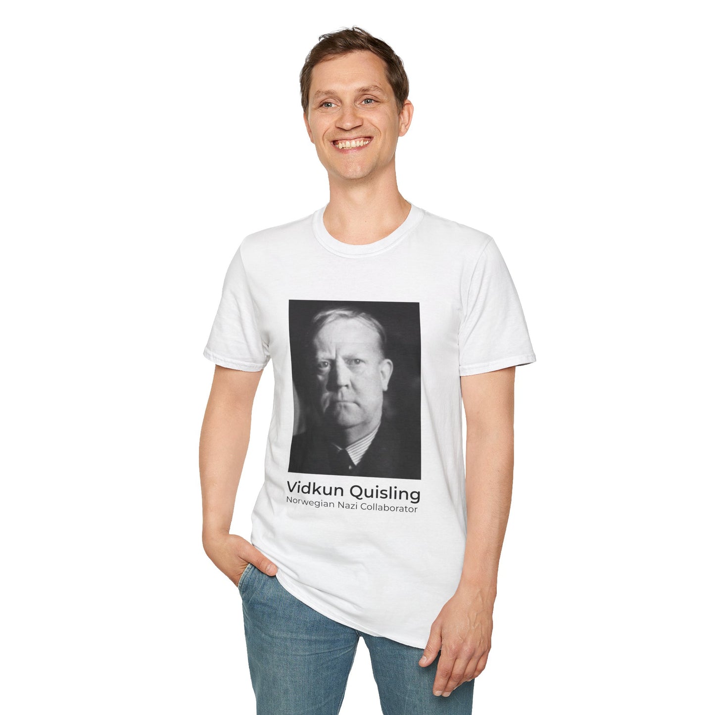 October Quisling of the Month T-Shirt | Vidkun Quisling & Pam Bondi Political Satire Tee