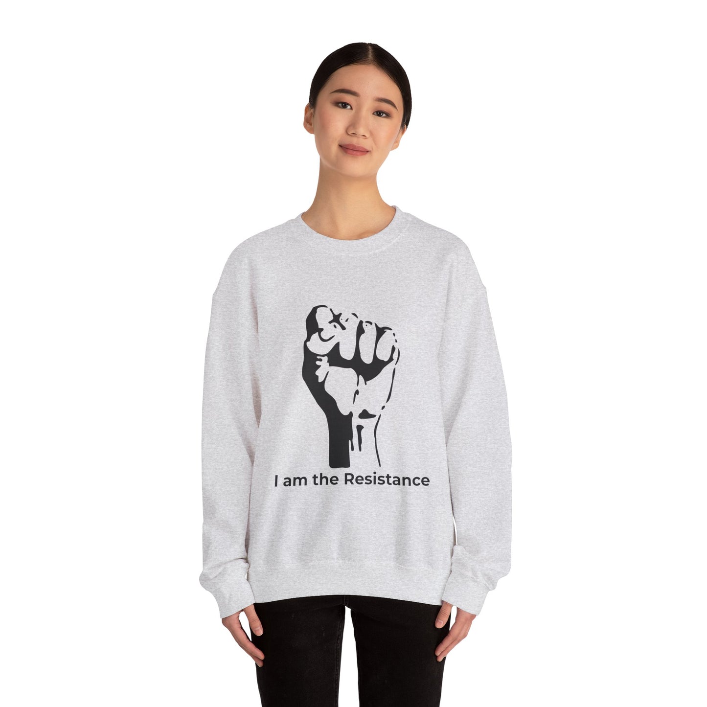 I Am the Resistance – This Stops When Enough of Us Say NO Sweatshirt – Ash