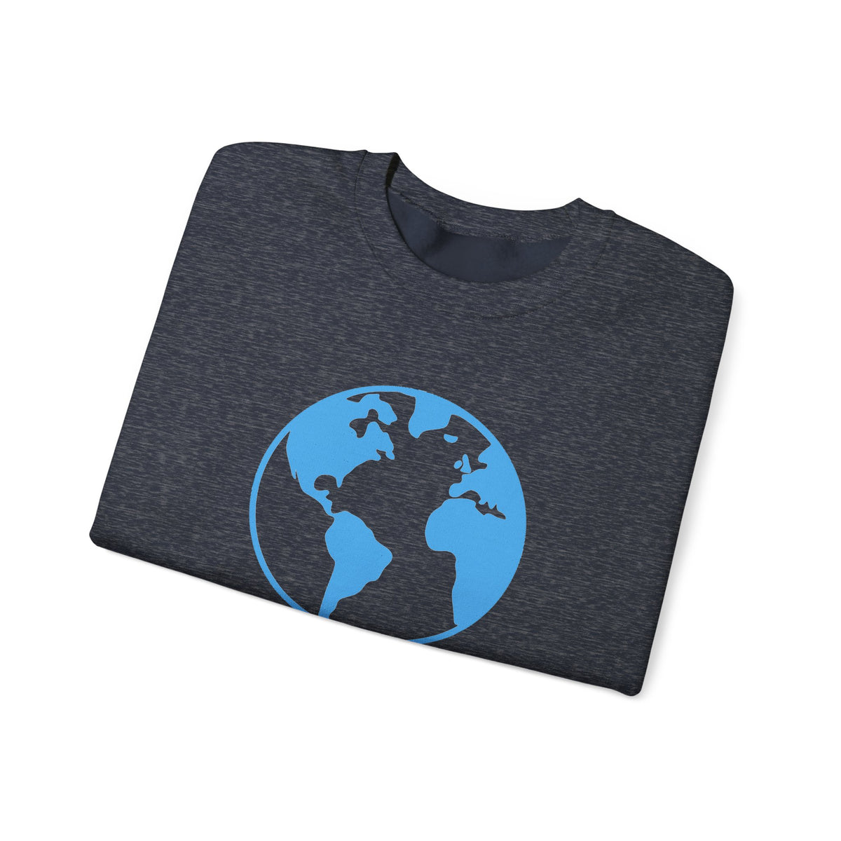 Truth to Power Crewneck Sweatshirt – Speak Truth Statement – Heather Sport Dark Navy