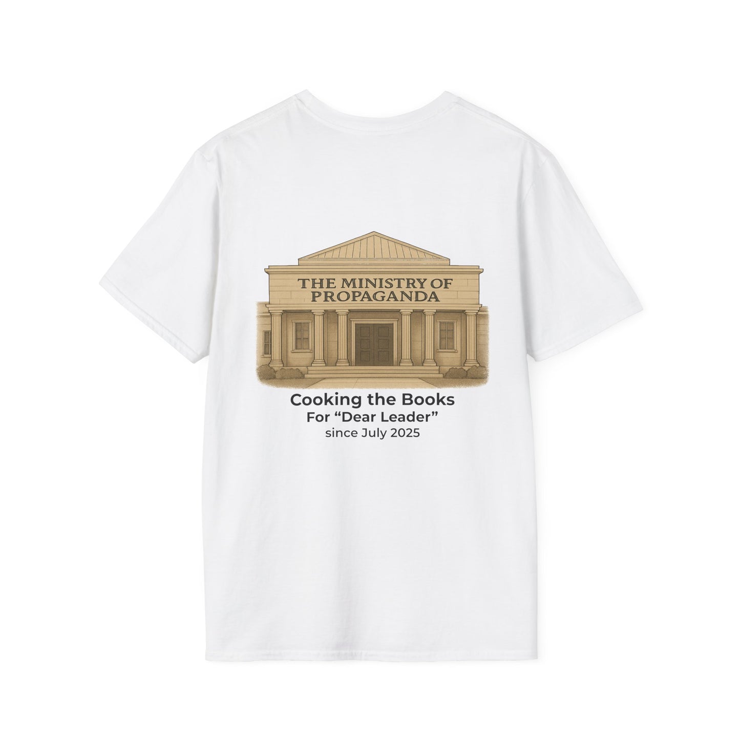 Reliable Data vs Ministry of Propaganda T-Shirt | Bureau of Labor Statistics Satire Tee