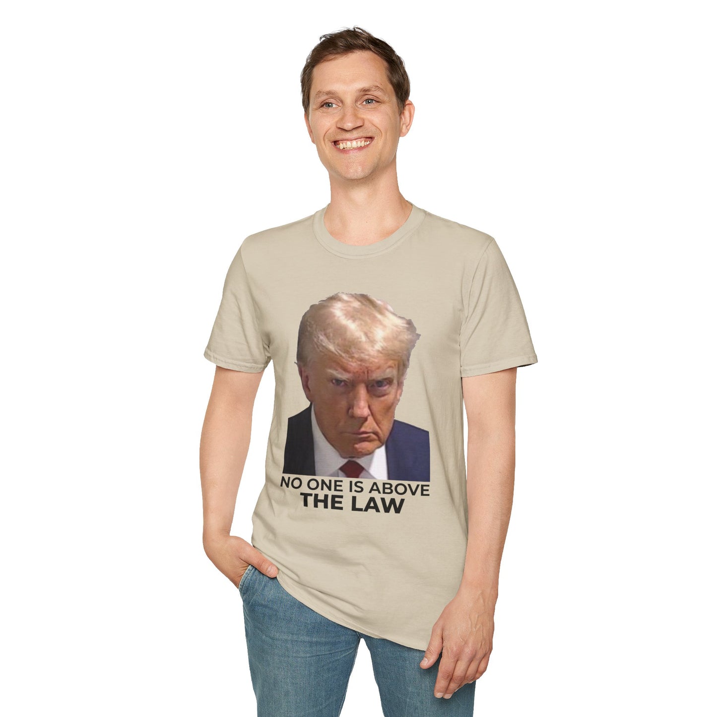 Release All Unredacted Files – Transparency & Rule of Law T-Shirt – Sand