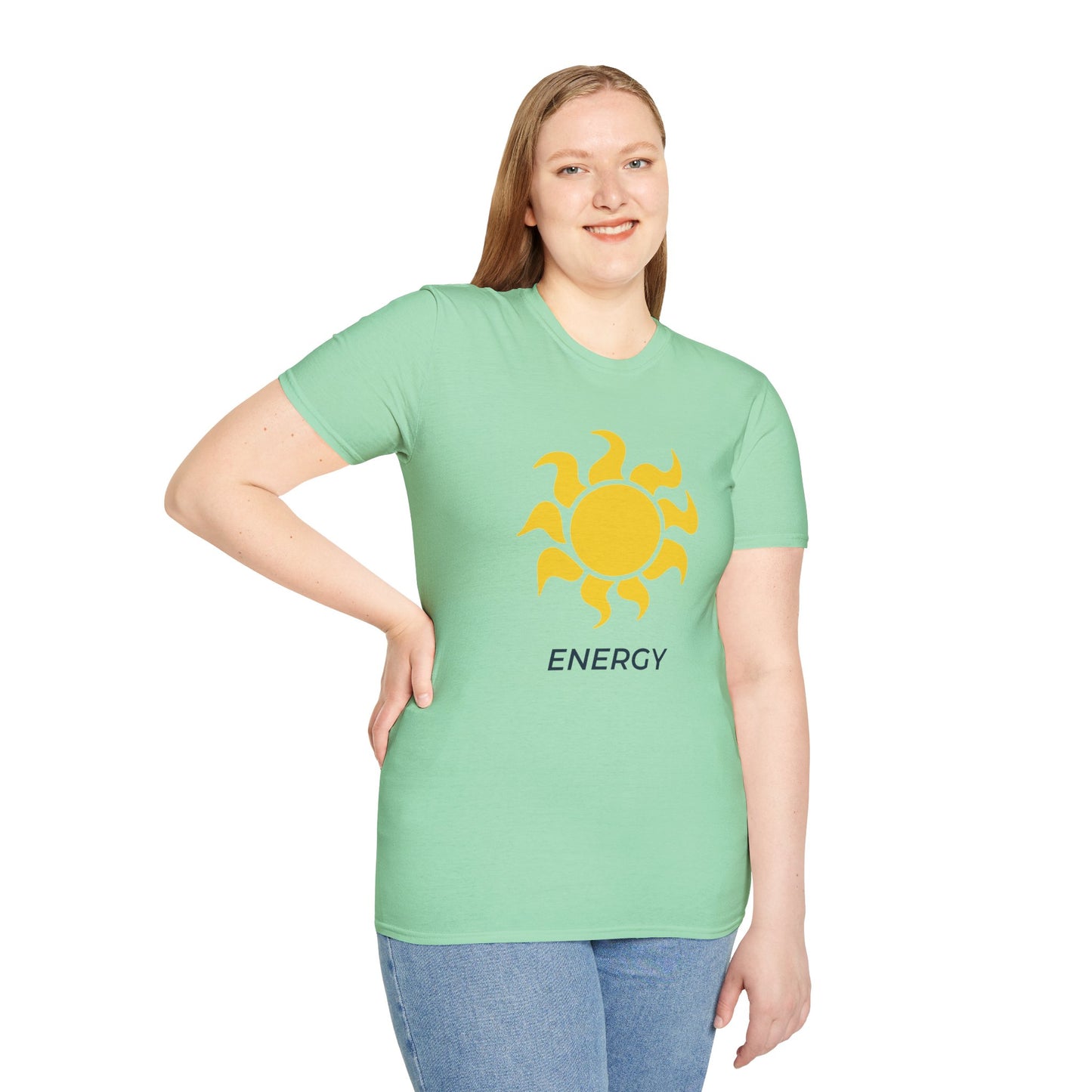 Climate Action Shirt – Solar Renewable Energy T-Shirt – Mint Green
