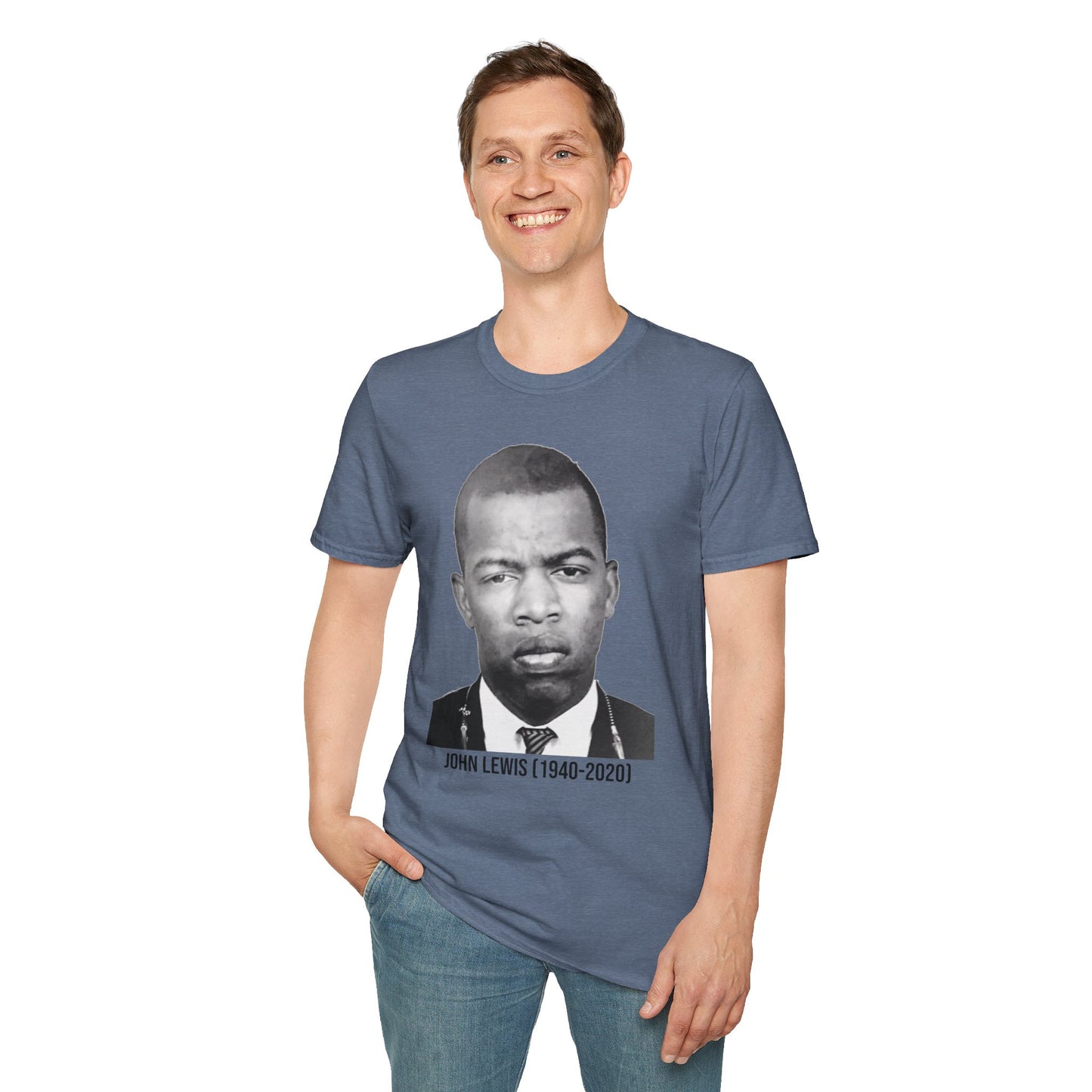 John Lewis Get in Good Trouble Legacy Shirt – Civil Rights Quote Tee – Heather Indigo