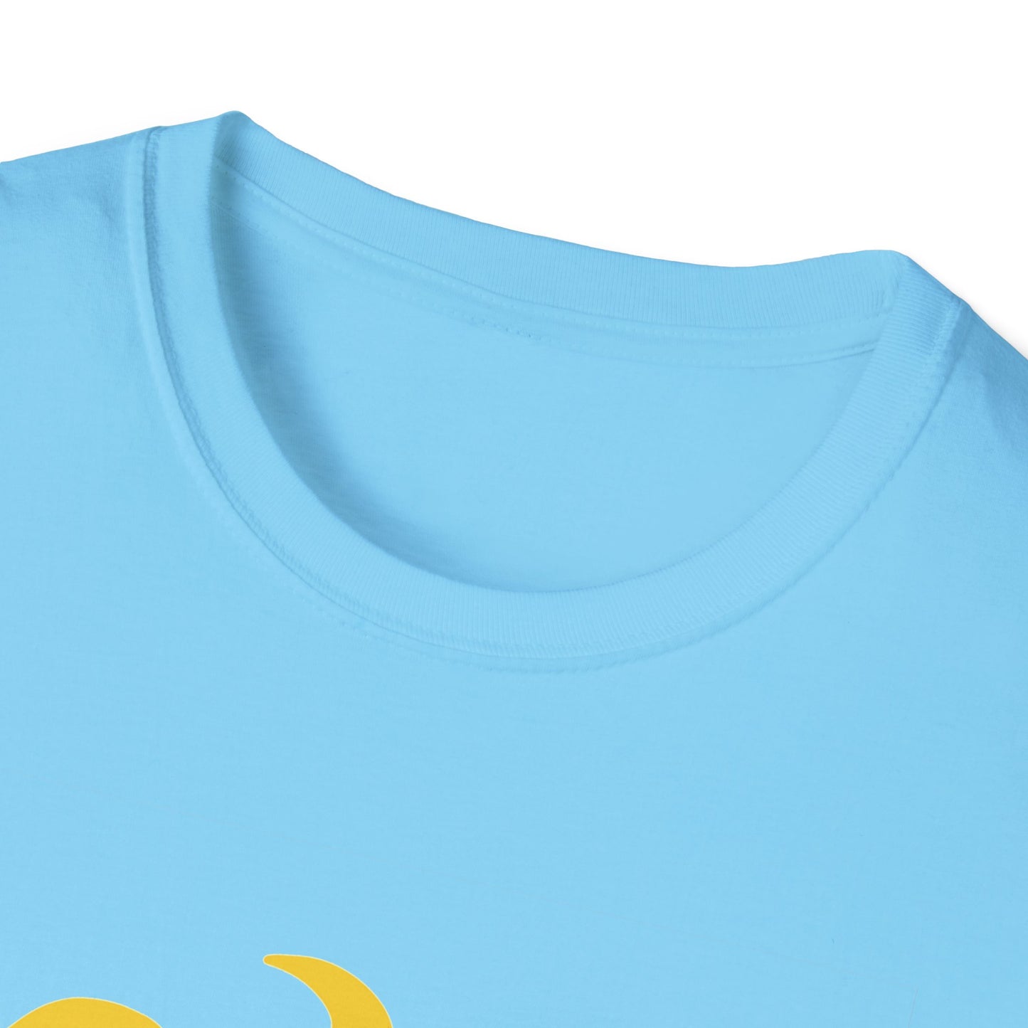 Cheap, Clean, and Burns Forever Sun T-Shirt | Sky Blue Solar Power Tee