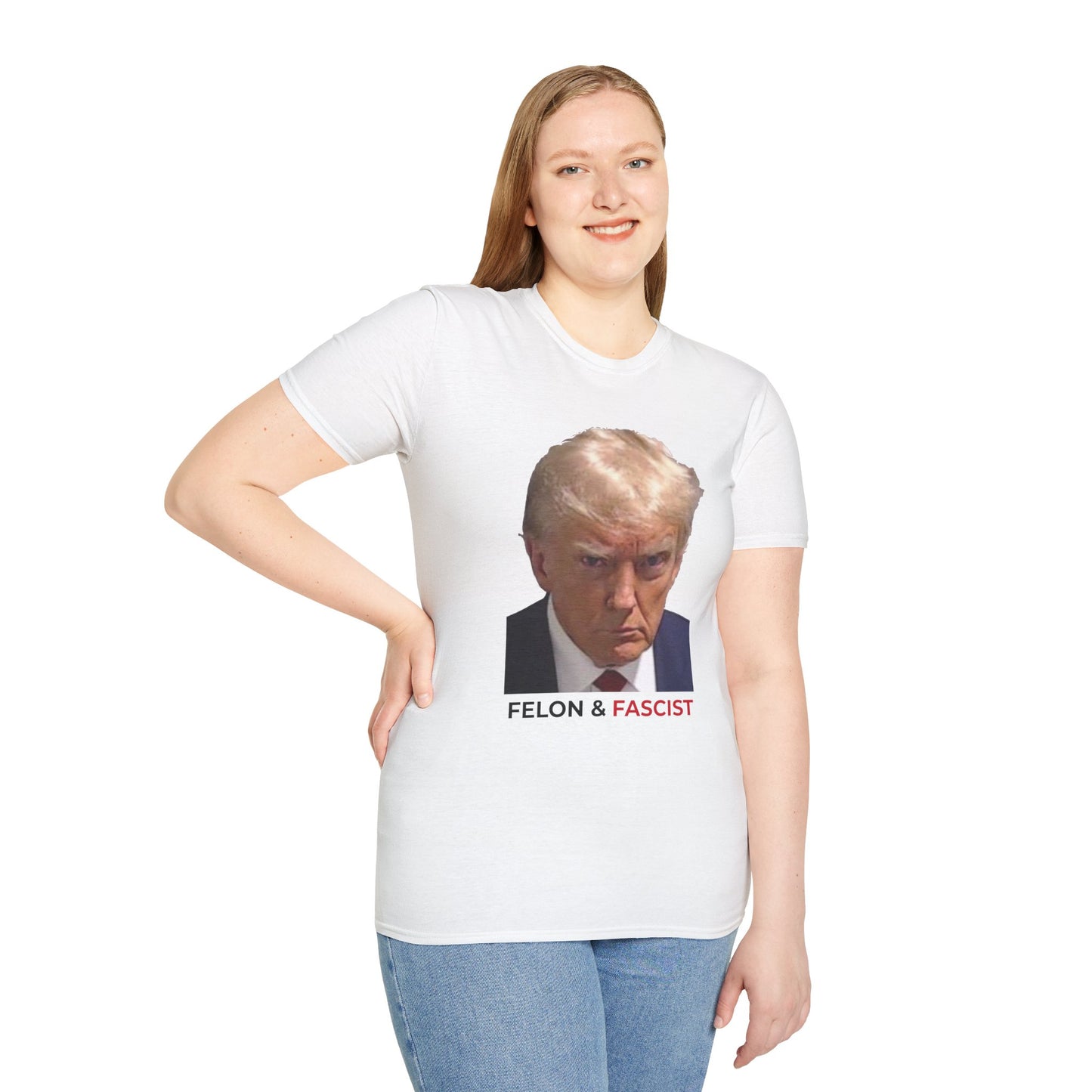 Felon & Fascist – Fight Fascism, Support Democracy T-Shirt