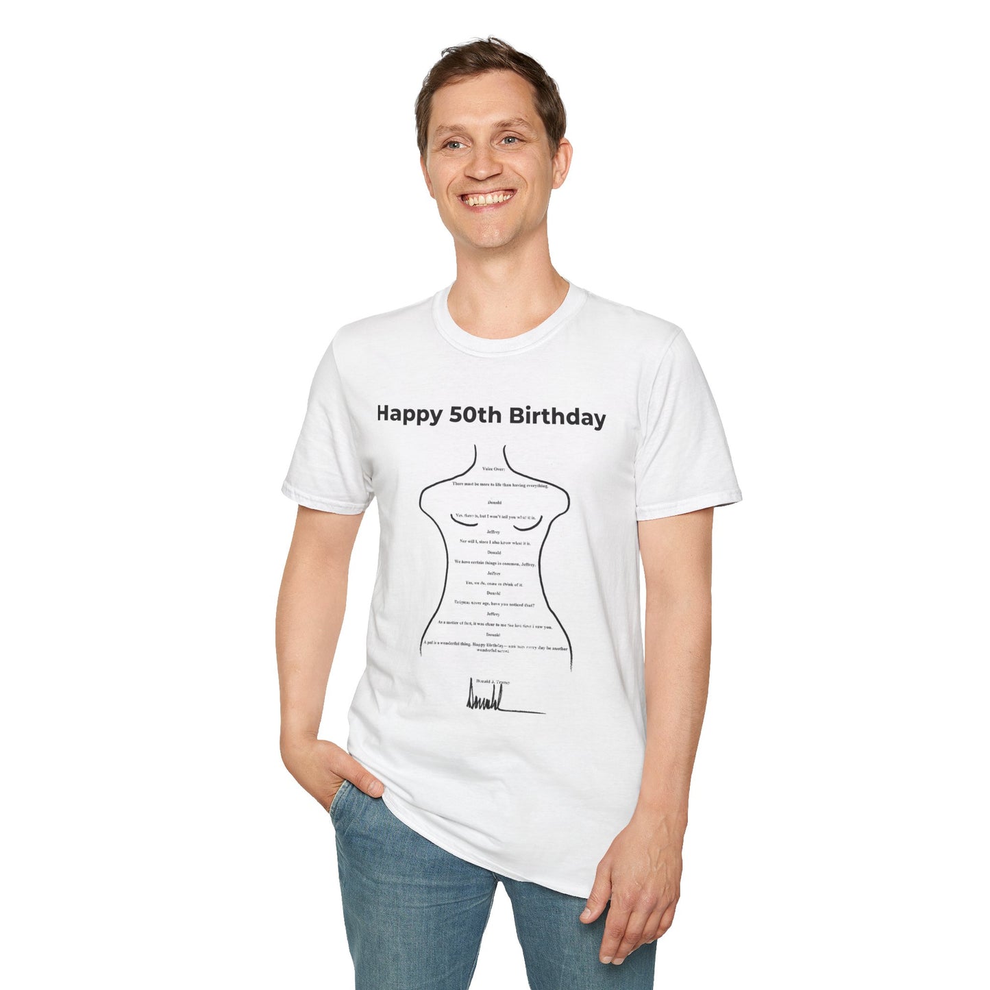 Release the Epstein Files T-Shirt – POTUS Birthday Note to Epstein