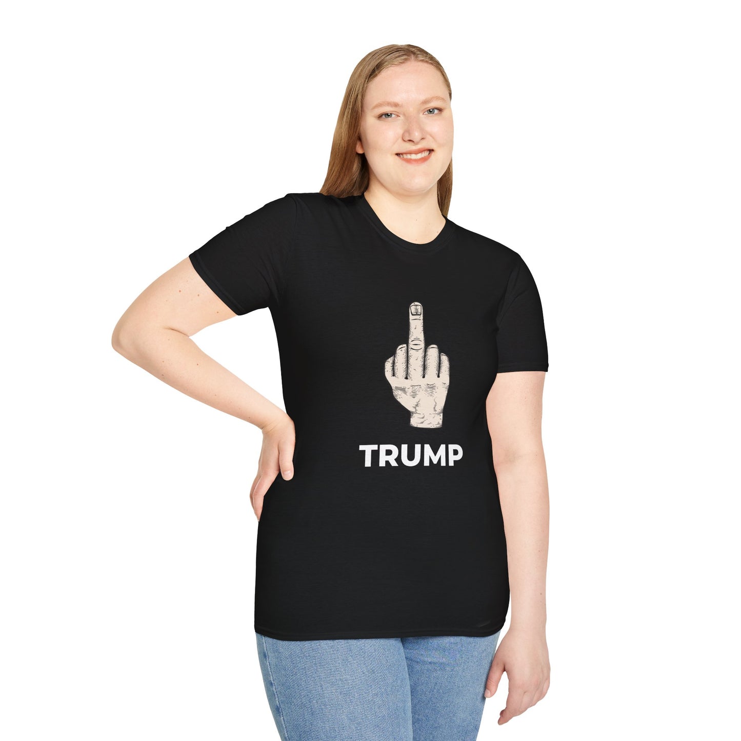 Flipping Off Tyranny: No Kings in America — Two-Sided Statement Tee – Black Edition
