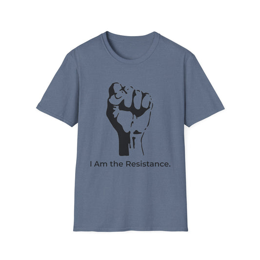 I Am the Resistance – This Stops When Enough of Us Say No Tee – Heather Indigo