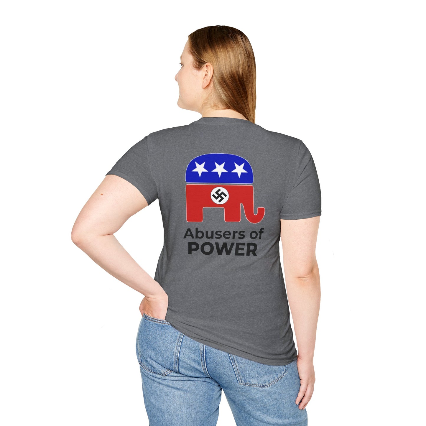 Release the Epstein Files T-Shirt – GOP Accountability Two-Sided Protest Tee – Graphite Heather