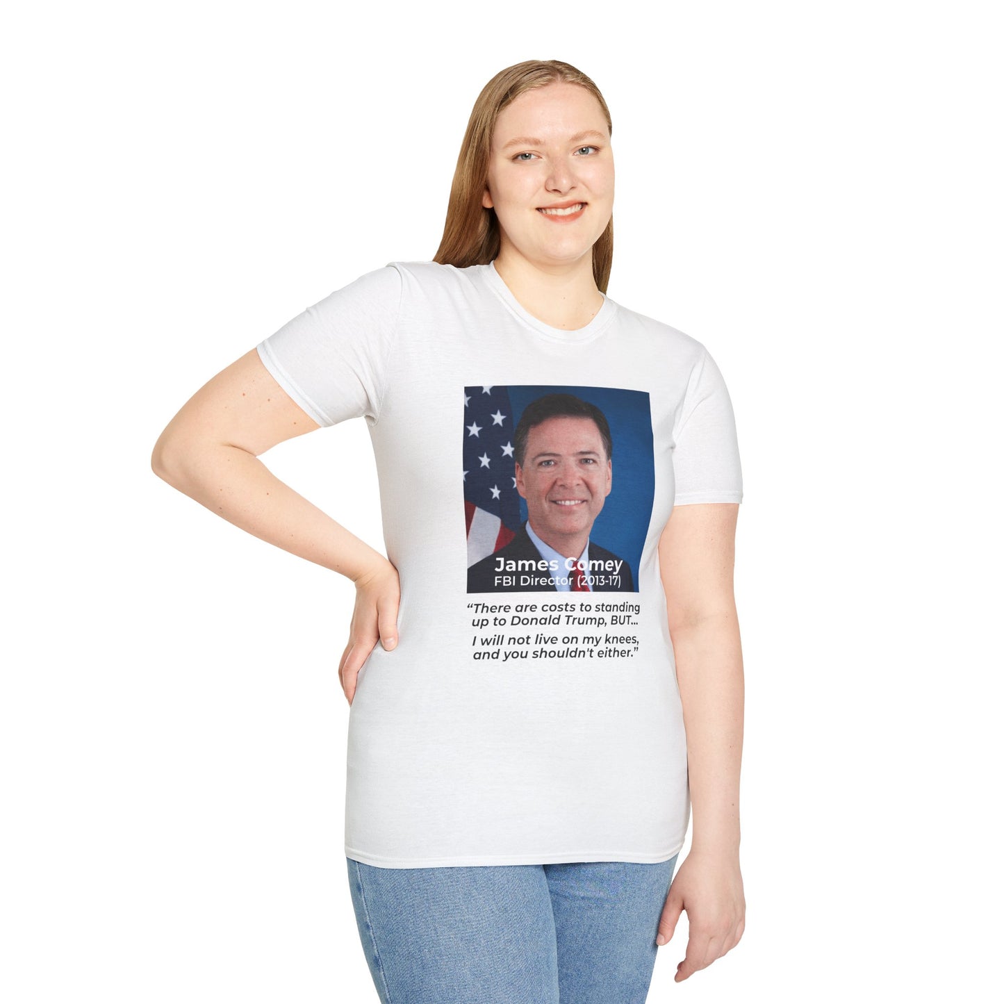James Comey “RESIST” — Abuse of Power Protest T-Shirt – Double-Sided