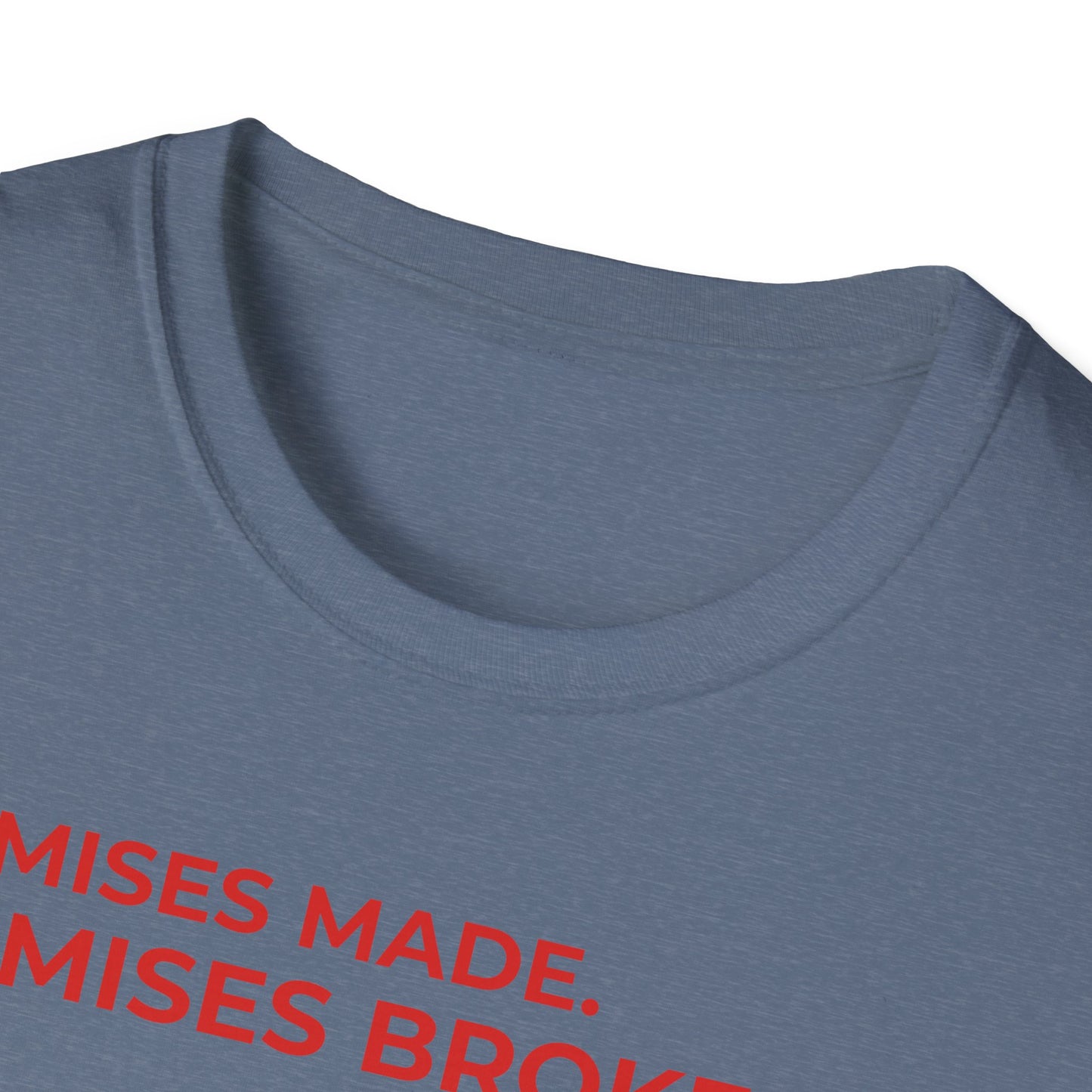 Trump Pinocchio Shirt – Promises Made Promises Broken Political Tee – Heather Indigo