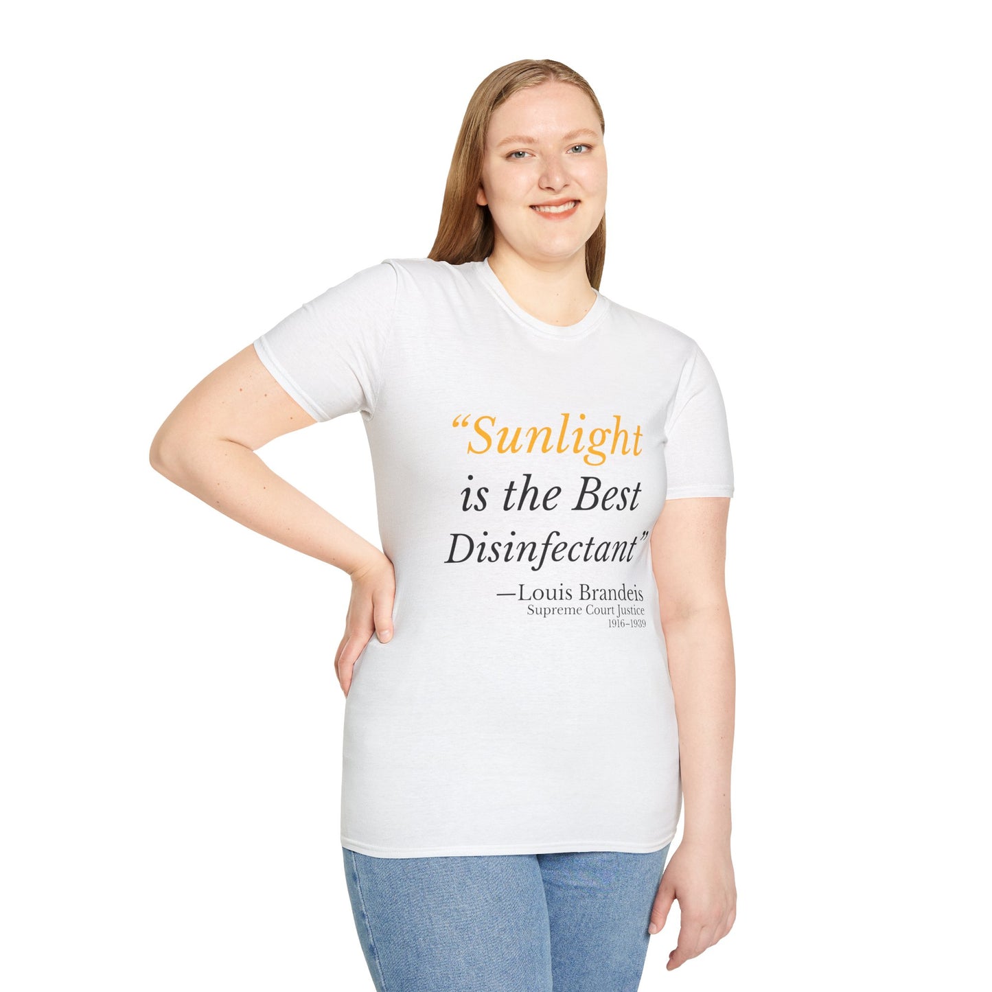 Sunlight Is the Best Disinfectant T-Shirt – Release Unredacted Files Protest Tee