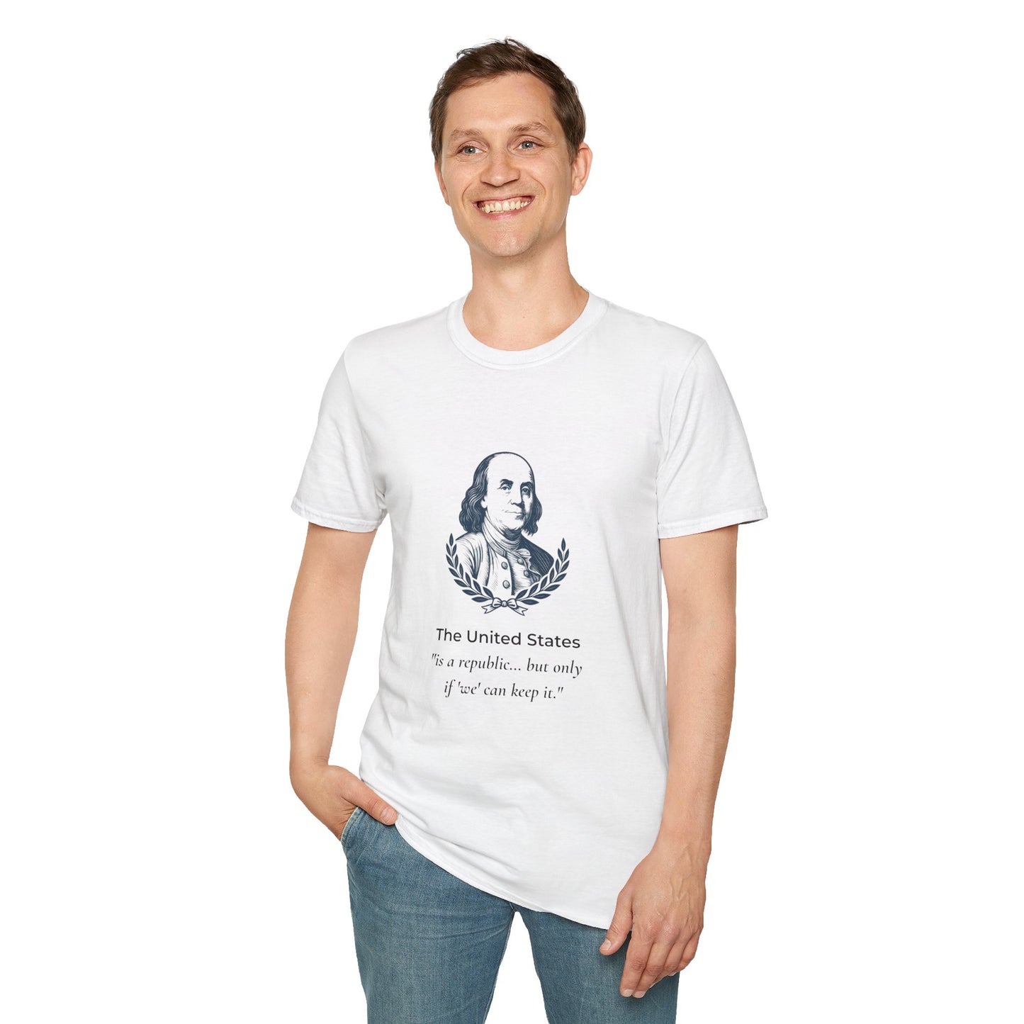 No Dictators T-Shirt | A Republic If You Can Keep It Ben Franklin Quote Tee