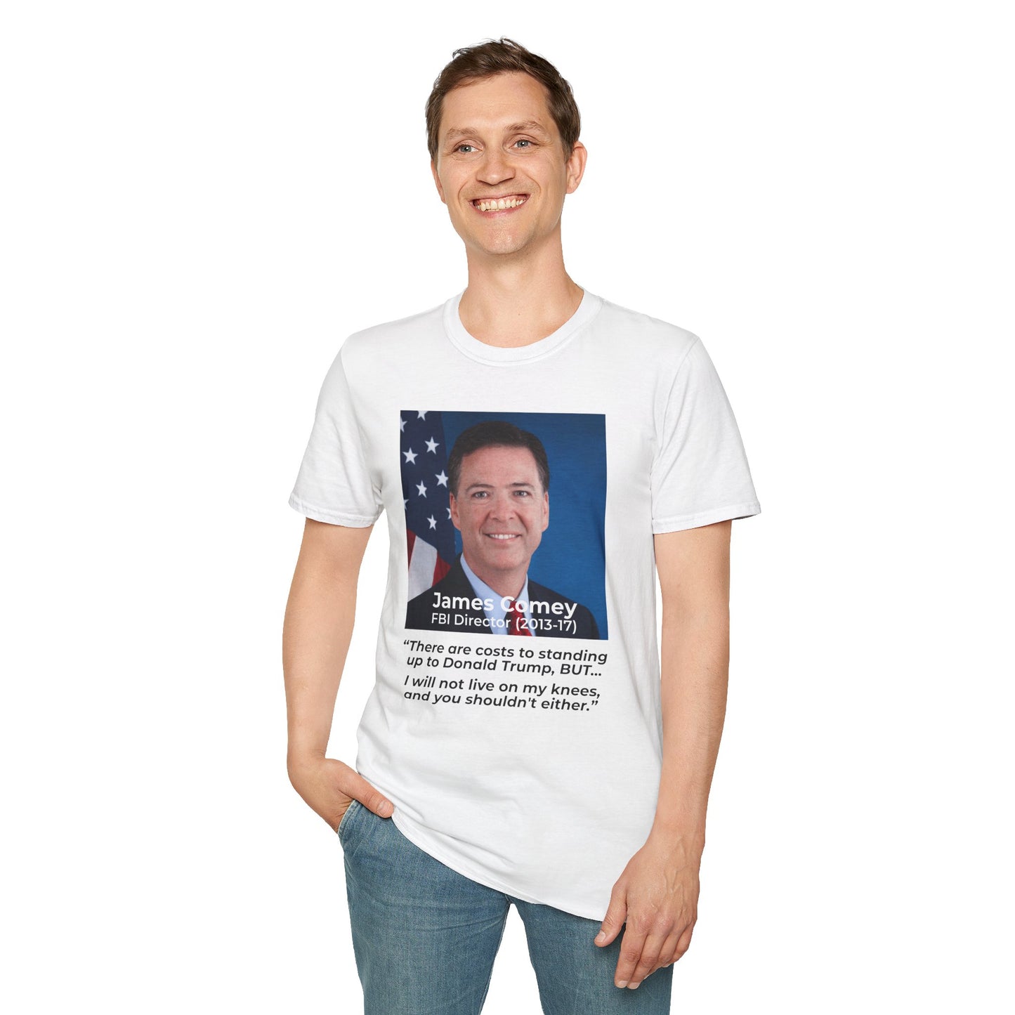 James Comey “RESIST” — Abuse of Power Protest T-Shirt – Double-Sided