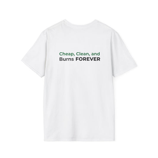 Cheap, Clean, and Burns Forever Solar Power T-Shirt