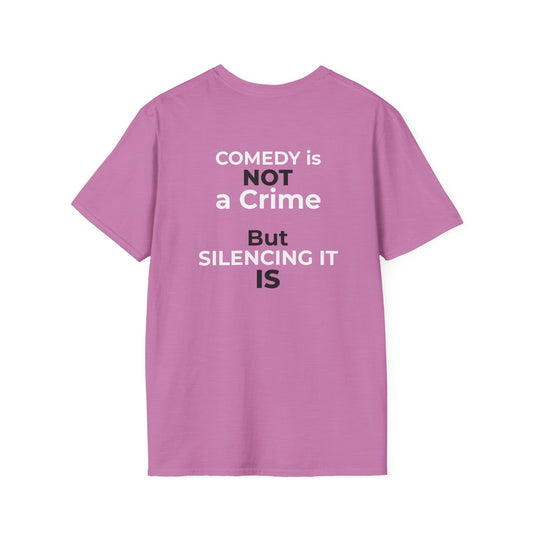 Stephen Colbert Shirt – Comedy Is Not a Crime Political T-Shirt — Heather Radiant Orchid