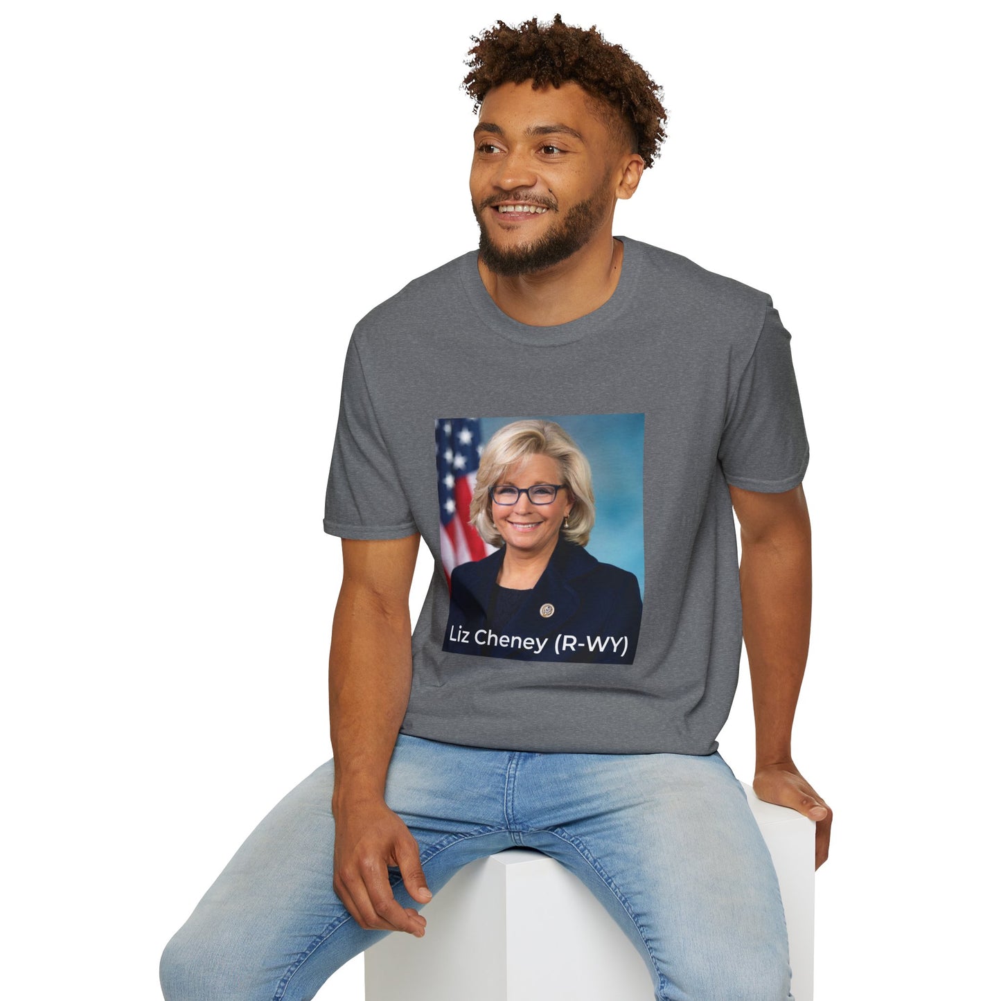 Liz Cheney T-Shirt – Truth Over Trump’s Big Lie Tee – Heather Graphite