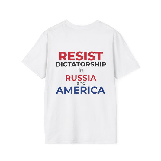 Resist Dictatorship Alexey Navalny Tribute T-Shirt – Pro-Democracy & Anti-Authoritarian Tee