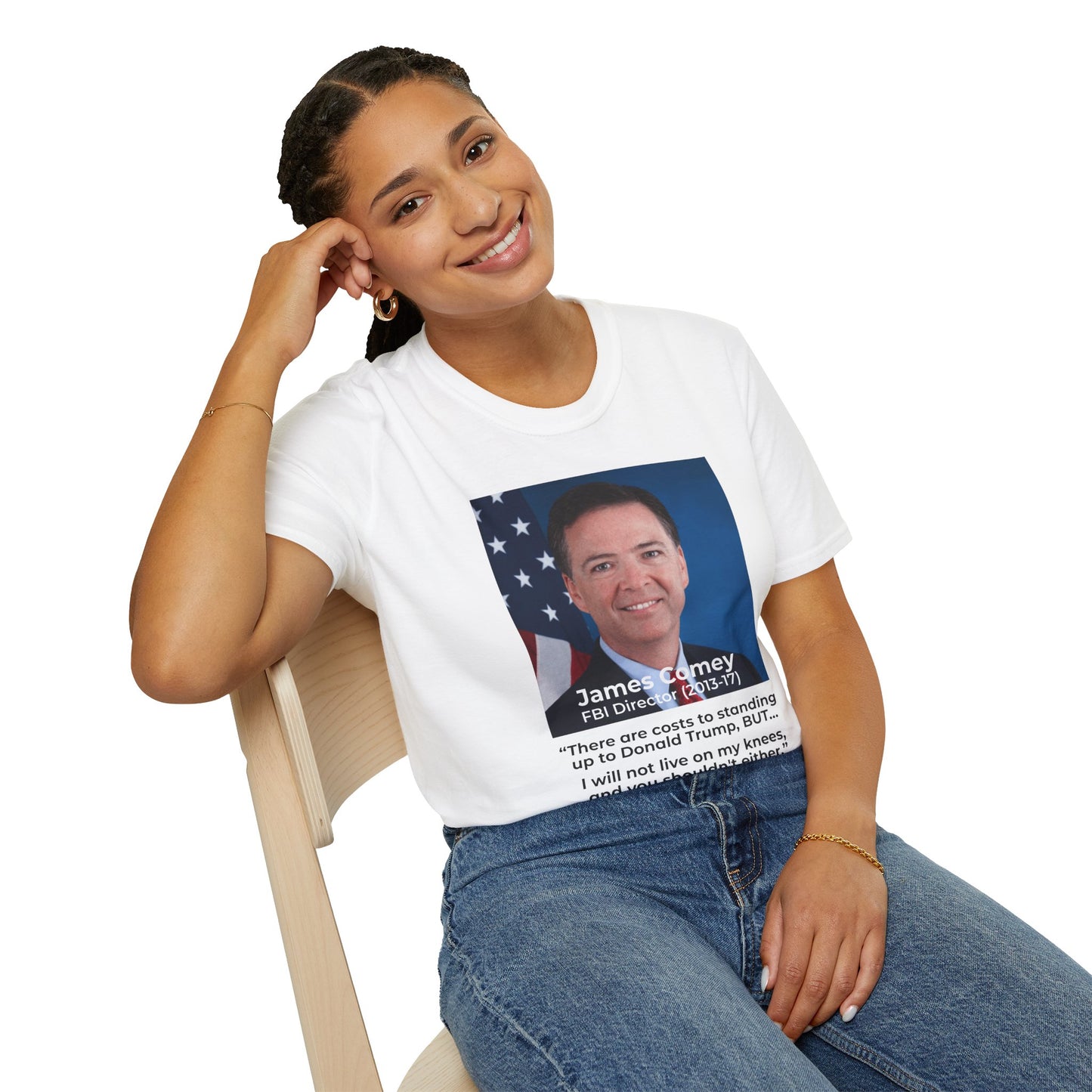 James Comey “RESIST” — Abuse of Power Protest T-Shirt – Double-Sided