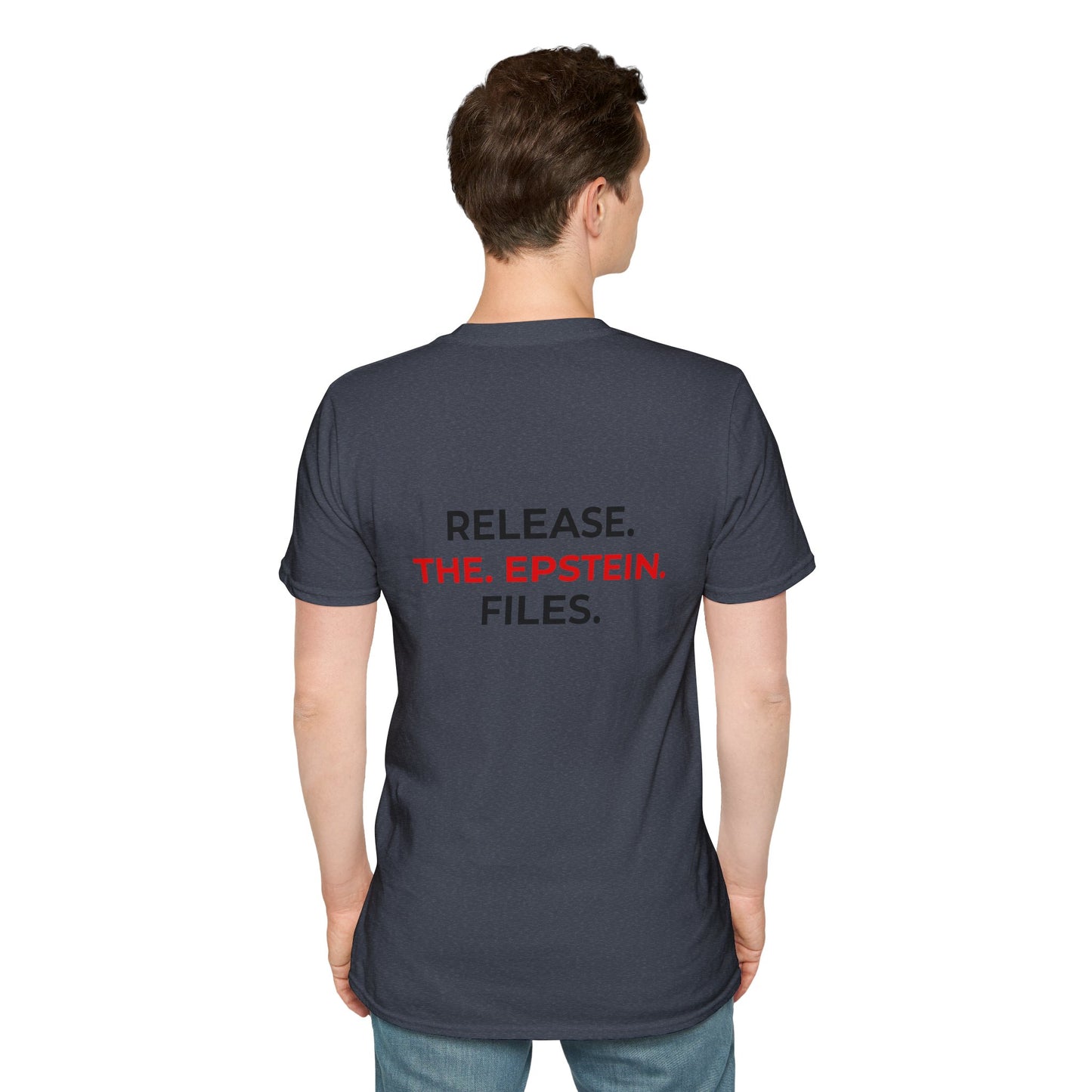 Release the Epstein Files T-Shirt – Truth Over Corruption Protest Tee – Heather Navy
