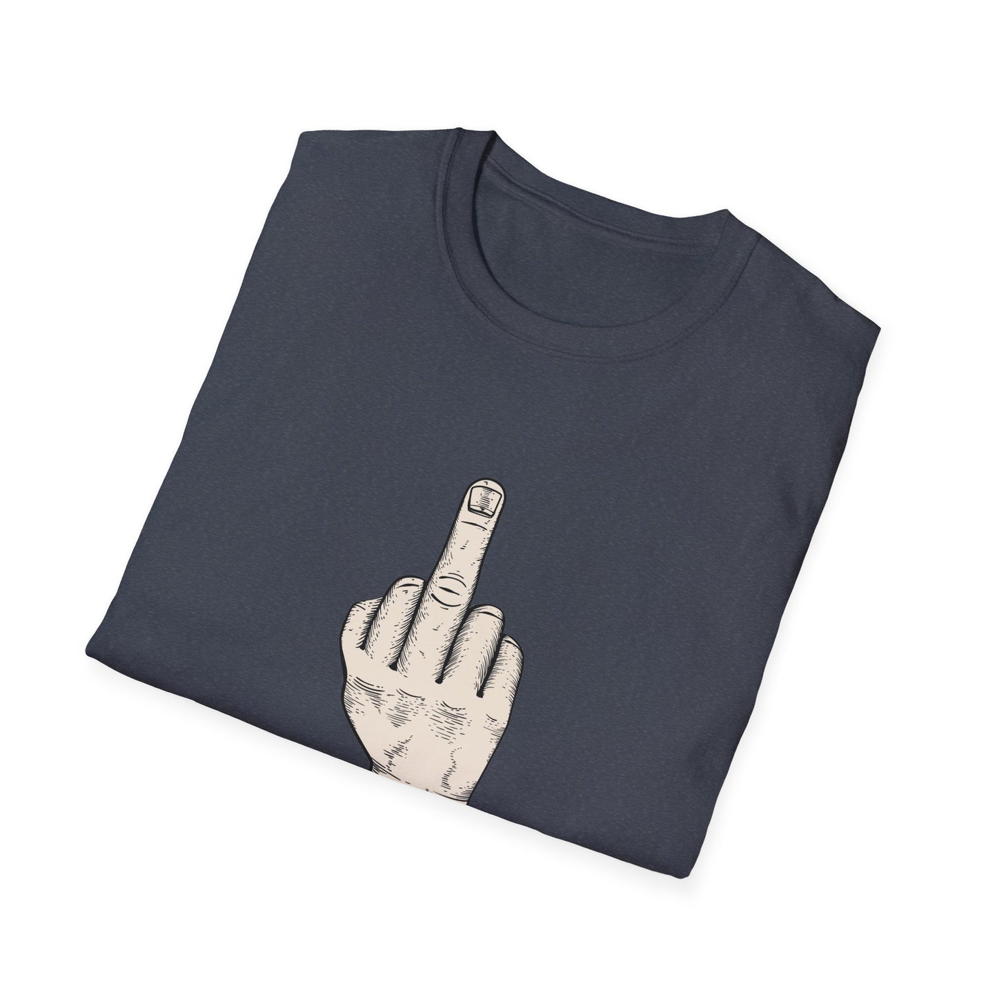 No Kings Protest Shirt – Resist Fascism Anti-Authoritarian Tee – Heather Navy