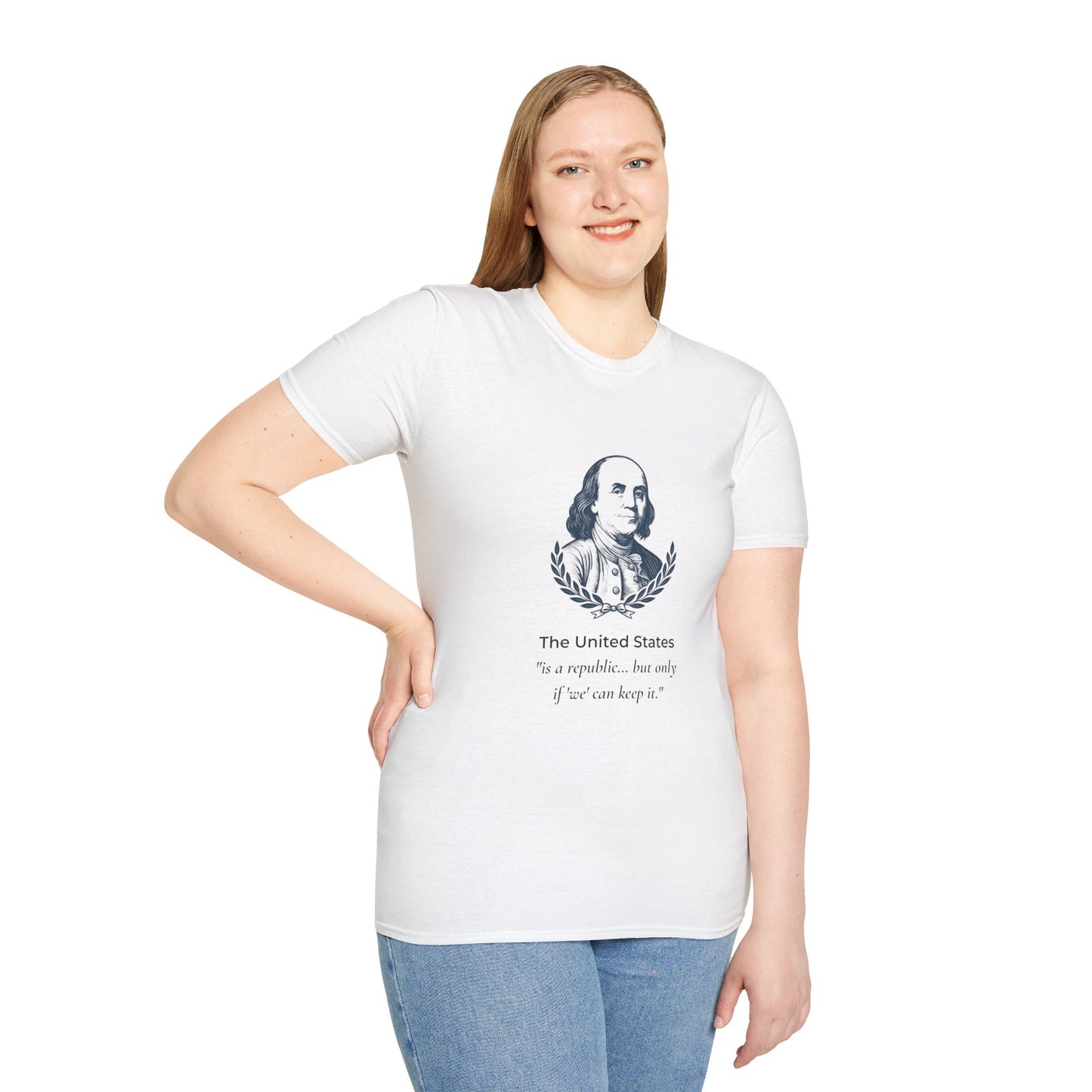 No Dictators T-Shirt | A Republic If You Can Keep It Ben Franklin Quote Tee