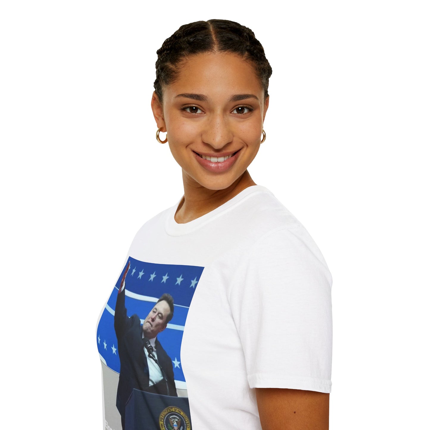 Elon Musk “Nazi Salute” Satire T-Shirt | Anti-Dictatorship Tee