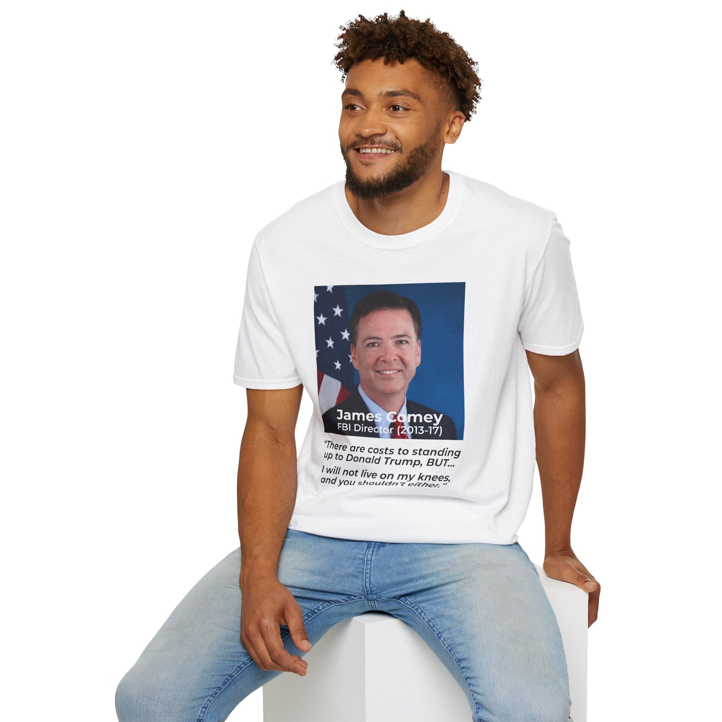 James Comey “RESIST” — Abuse of Power Protest T-Shirt – Double-Sided