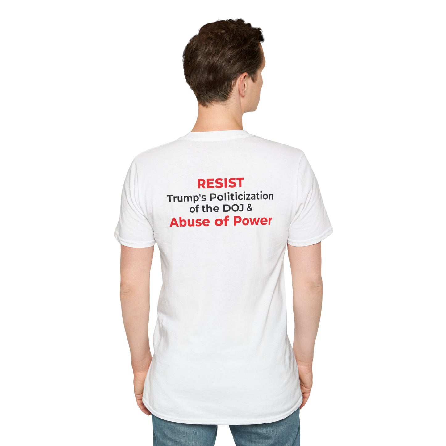 James Comey “RESIST” — Abuse of Power Protest T-Shirt – Double-Sided