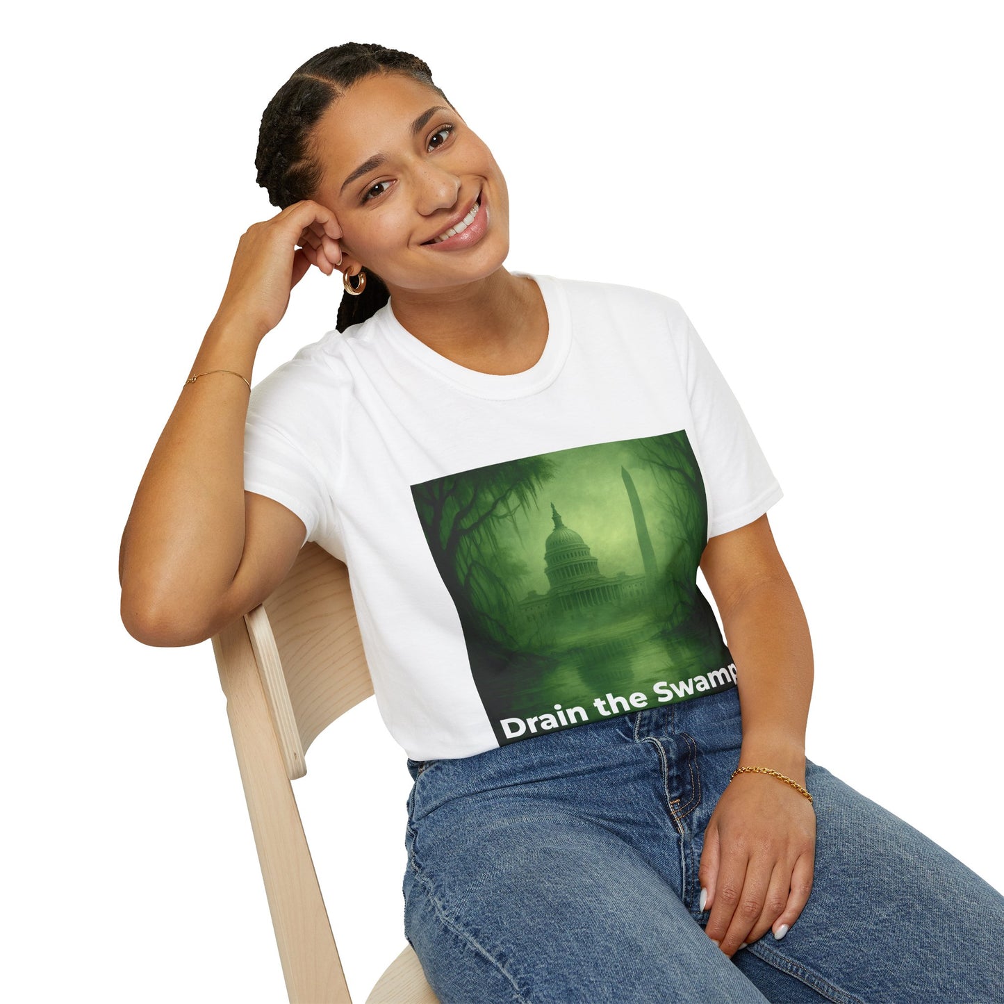 Drain the Swamp – Hypocrisy Tee–Front Design Only