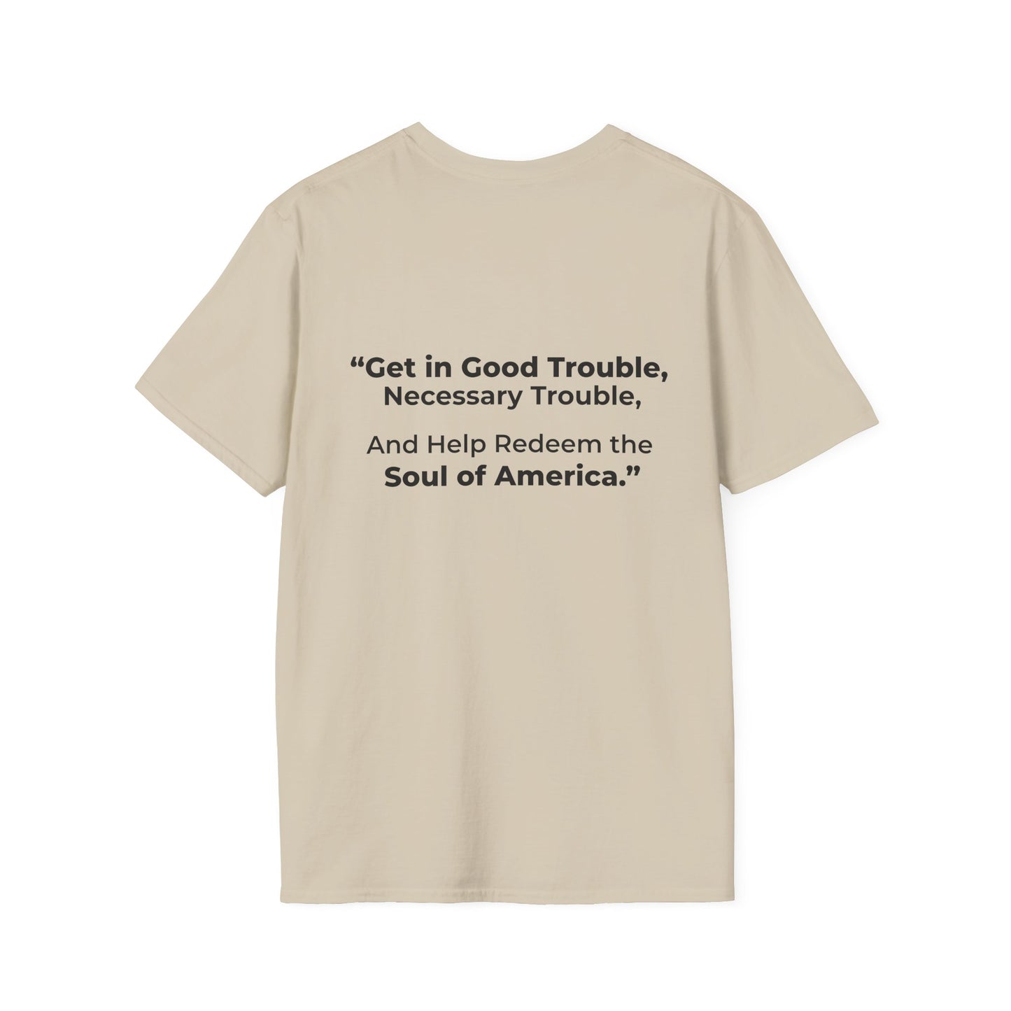 John Lewis Get in Good Trouble Legacy Shirt – Civil Rights Quote Tee – Sand