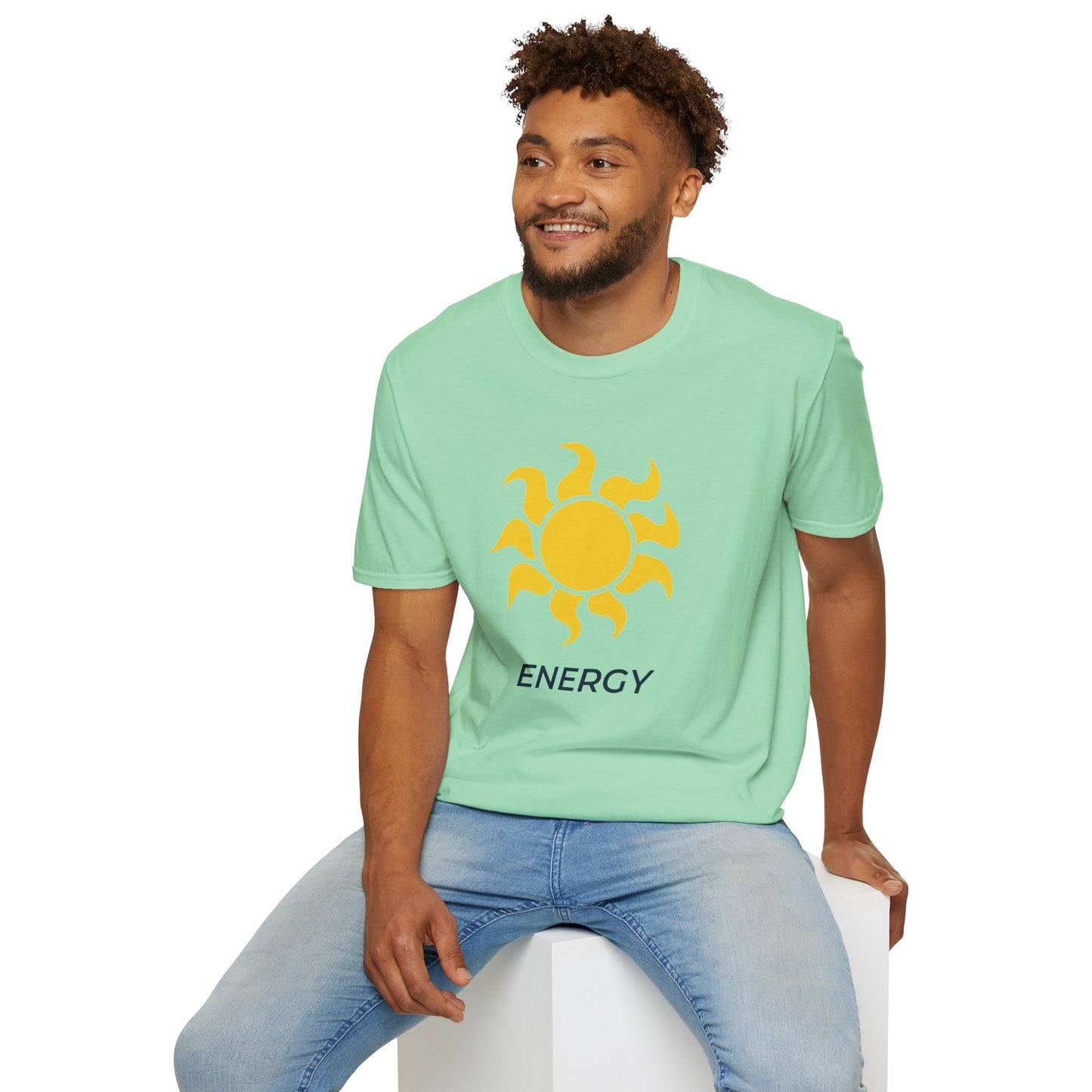 Climate Action Shirt – Solar Renewable Energy T-Shirt – Mint Green