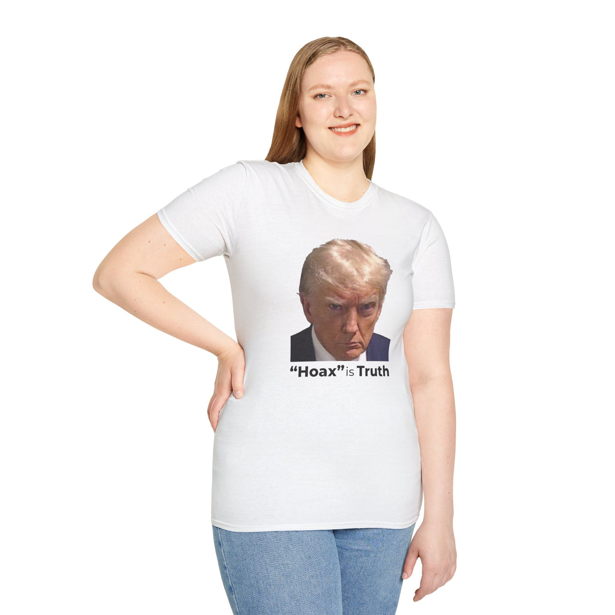 Hoax is Truth – Two-Sided Political Statement T-Shirt