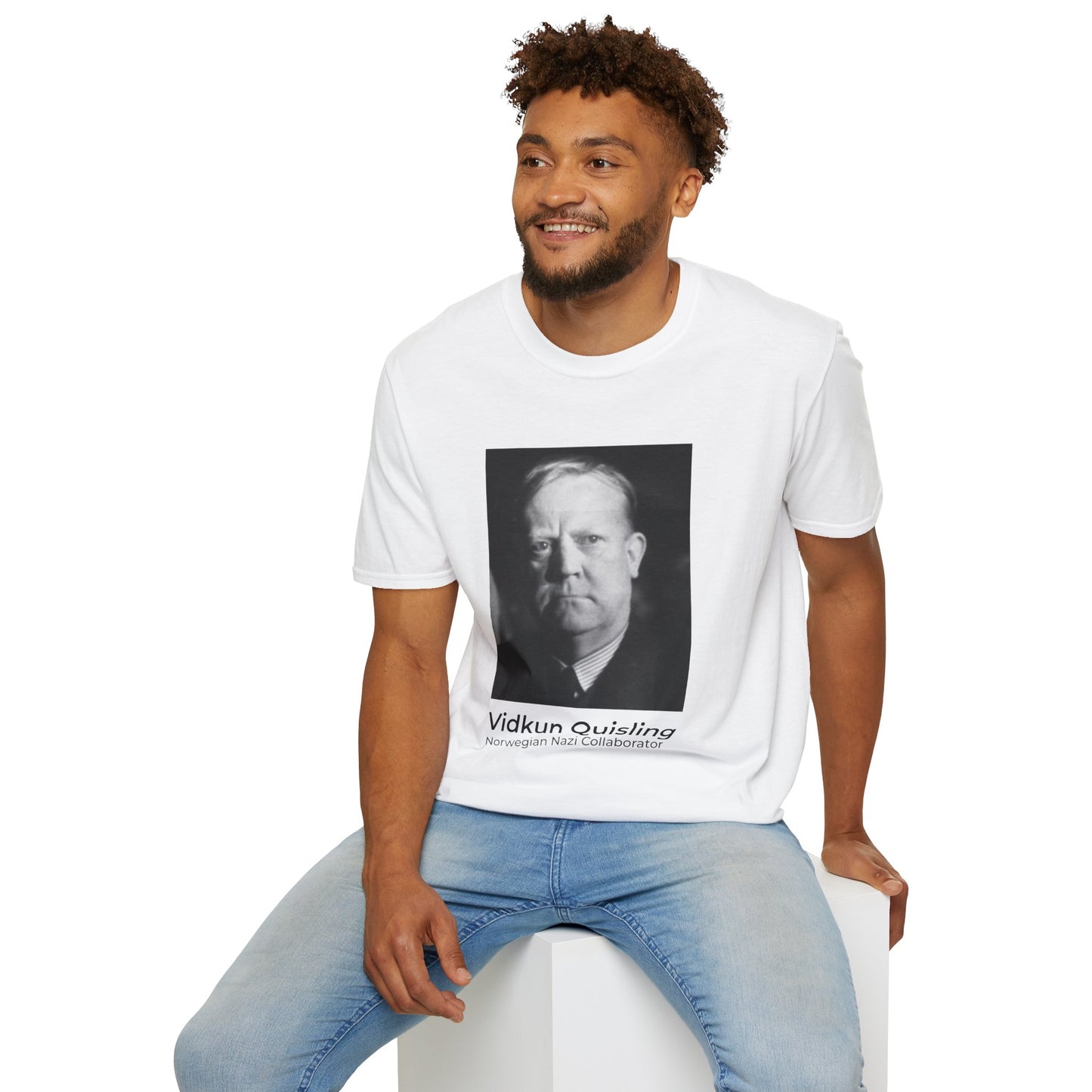 October Quisling of the Month T-Shirt | Vidkun Quisling & Pam Bondi Political Satire Tee