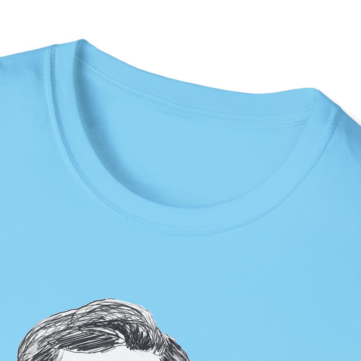 Stephen Colbert Shirt – Comedy Is Not a Crime Political T-Shirt — Sky Blue